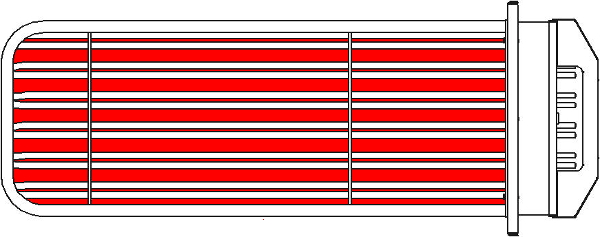 Рисунок 1 - Тепловой блок Ротор-Агро шахматный порядок 