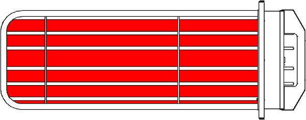 Рисунок 2 - Расположения ТЭНов в колодезном порядке.